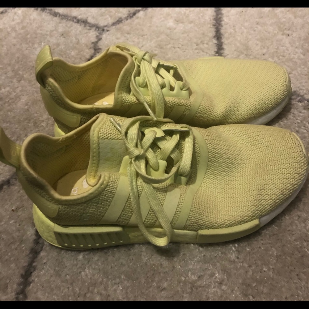 Women’s yellow adidas shoes